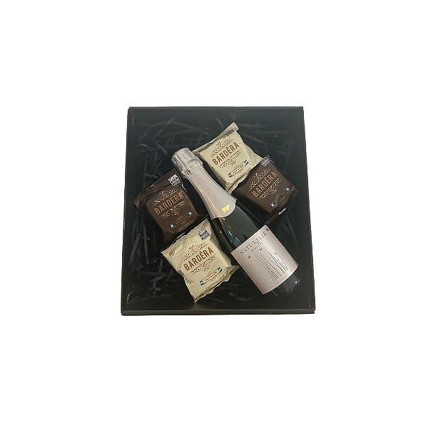 Kit Alfajor Bardera e Espumante Casa Valduga Naturelle 2025.70