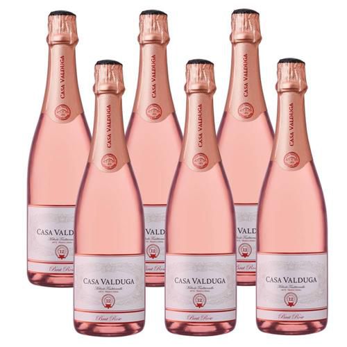 Espumante Arte Brut Rose 750ml - Casa valduga - Caixa com 06 unidades