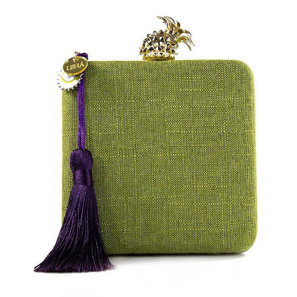 Bolsa De Mão Clutch Verde Lima Festa Casamento Formatura