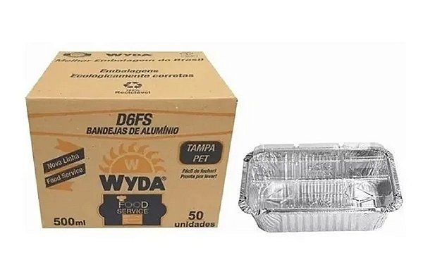 EMBALAGEM WYDA FOOD SERVICE D06FS 500ML TAMPA PET