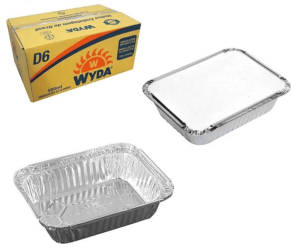 EMBALAGEM WYDA RETANGULAR D6 MANUAL 500ML TAMPA CARTONADA