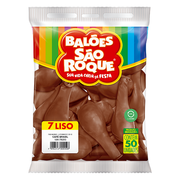 Balão São Roque Imperial n°7 Liso Café Brasil