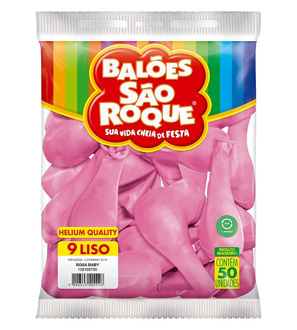 Balão São Roque Imperial n°9 Rosa Baby