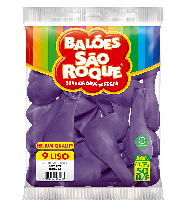 Balão São Roque Imperial n°9 Roxo Uva