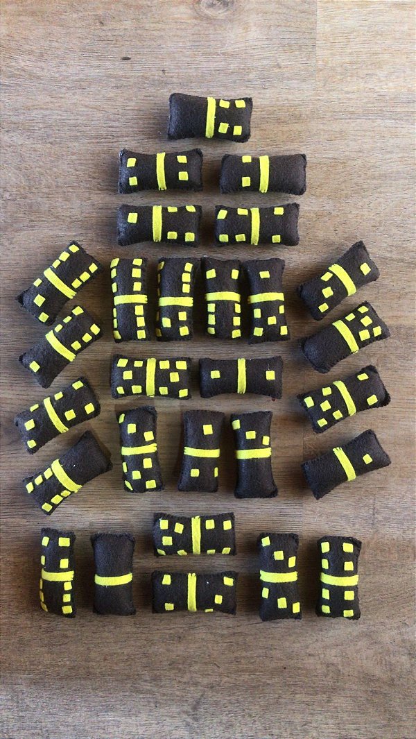 Jogo Domino em Feltro  Elo7 Produtos Especiais