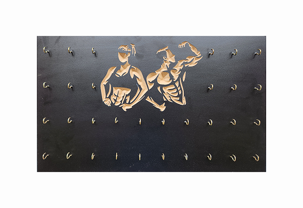 Porta Chaves de Academia Fitness 32 Ganchos