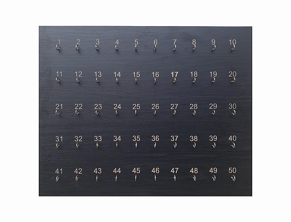 Porta Chaves Numerado 50 Ganchos