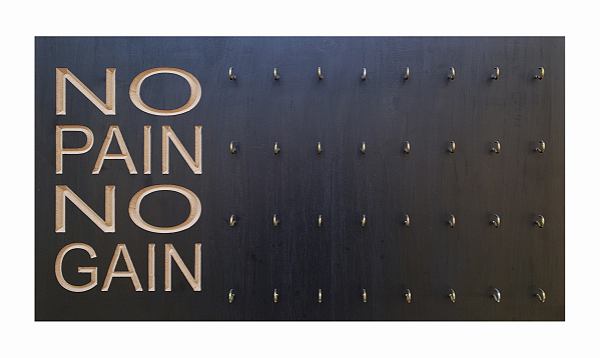 Porta Chaves de Academia No Pain No Gain 32 Ganchos