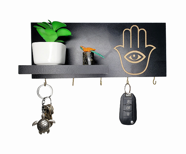 Porta Chaves Decorativo Organizador - Mão de Fátima
