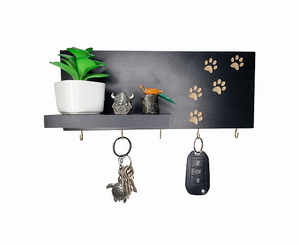 Porta Chaves Decorativo Organizador - Patinhas