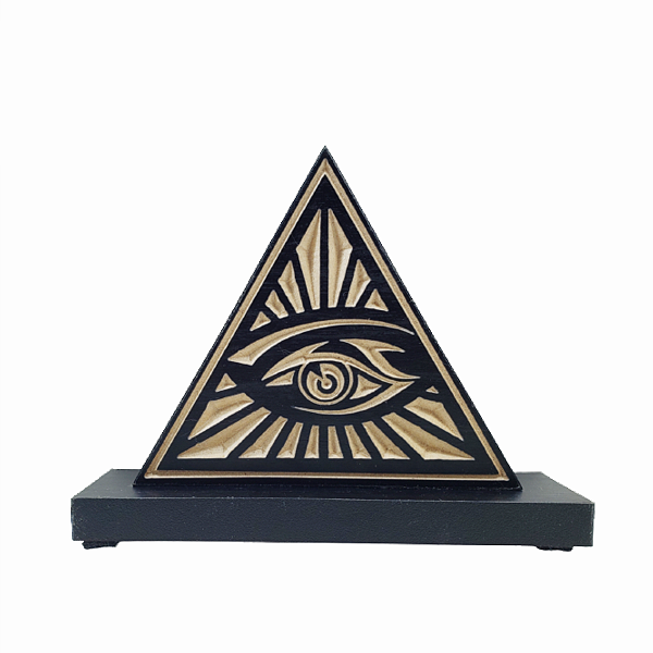 Placa de Mesa - Maçonaria - Olho Que Tudo Vê