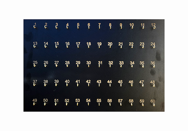 Porta Chaves Numerado 60 Ganchos