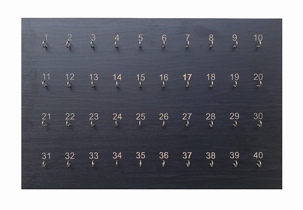 Porta Chaves Numerado 40 Ganchos