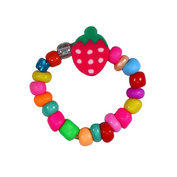 Anel Beads Colorful Strawberry