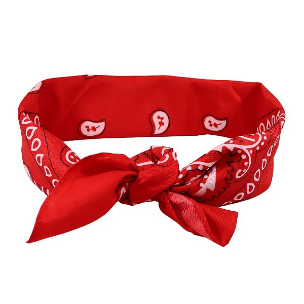 Lenço Tipo Bandana Vermelho