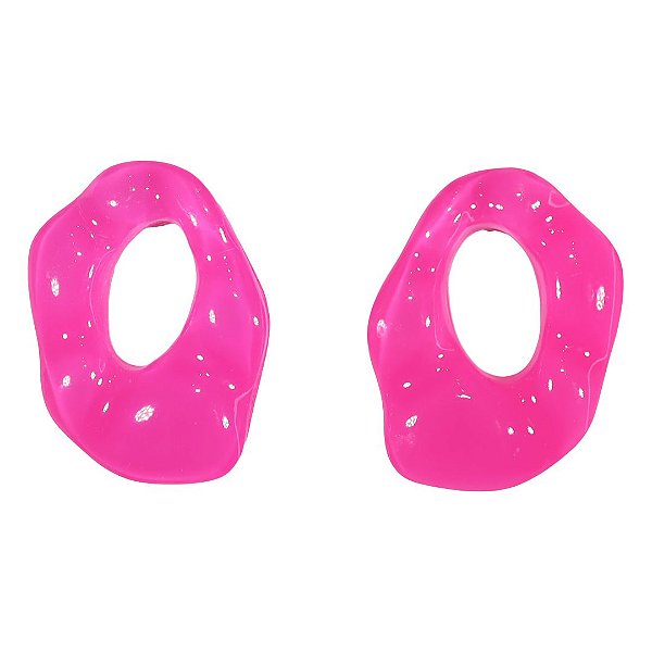 Brinco Resina Pink