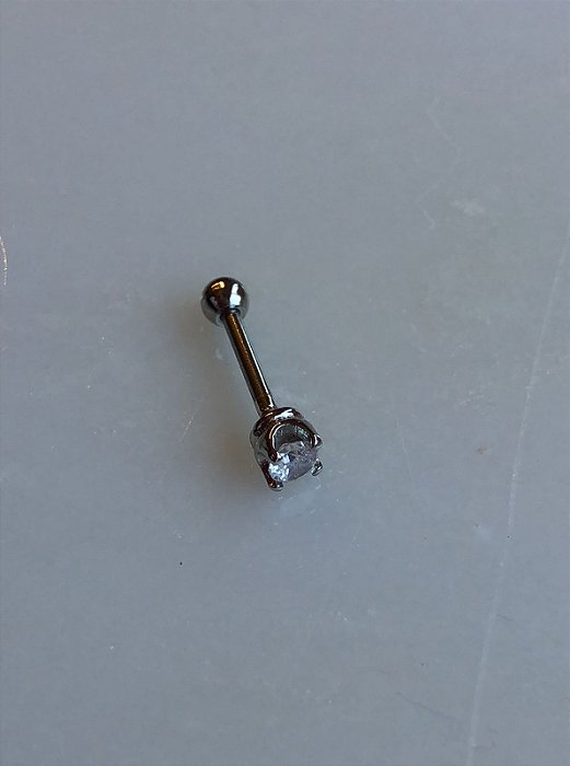 Piercing Aço de Furo Ponto de Luz