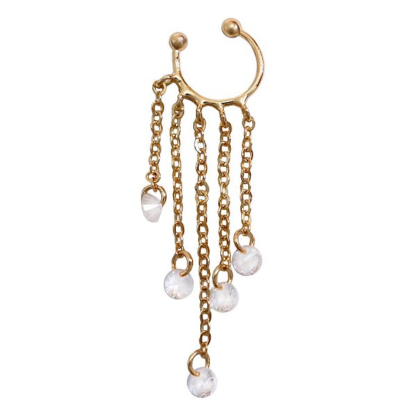 Piercing Franja Dourado