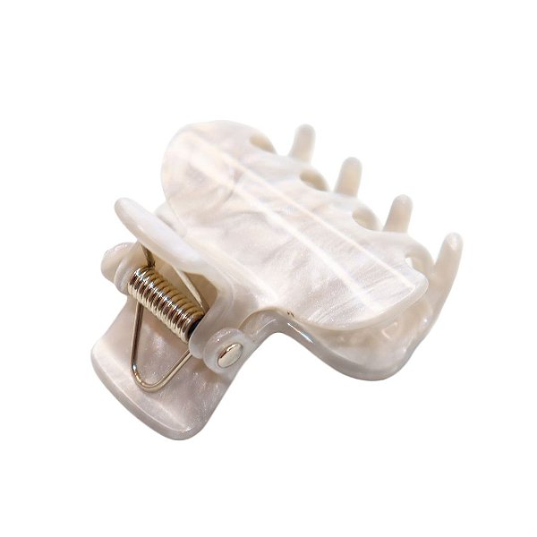 Piranha Média Acrílico Base Oval Prata Perolado