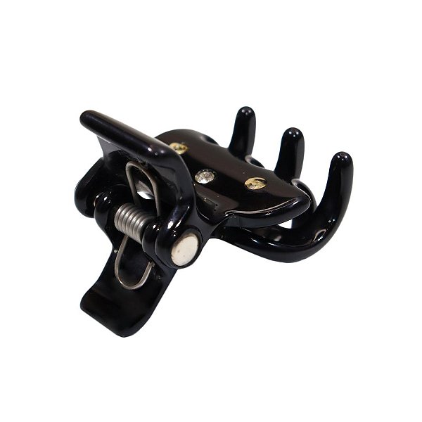 Piranha Pequena Acrílico Base Oval Preto Fechado