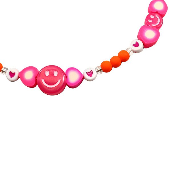 Colar Smile Beads Laranja