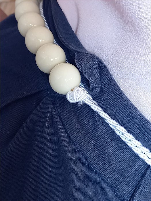 Cinto de Bolas Creme