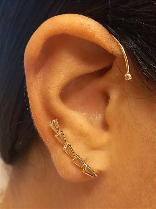 Brinco Ear Cuff Fake Setas