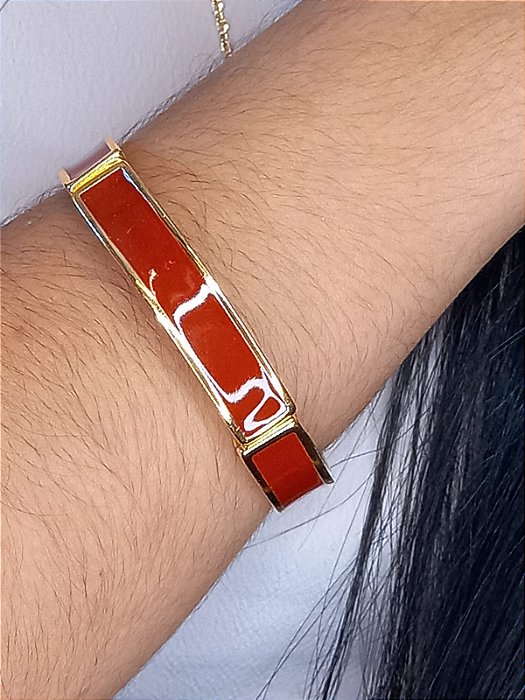 Pulseira Esmaltada Vermelho