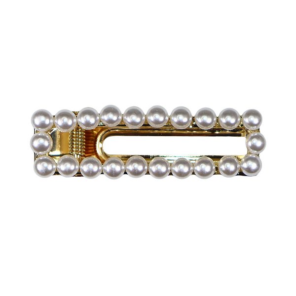 Broche Bico de Pato Pérolas