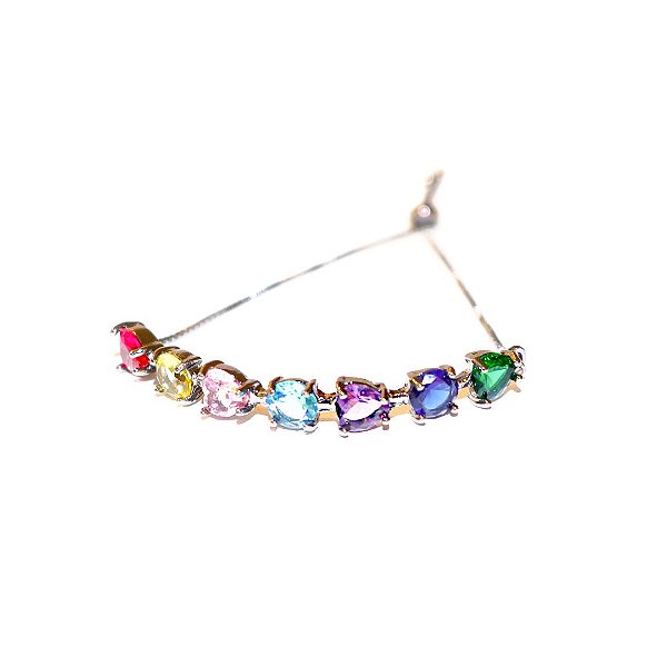 Pulseira Gravatinha Pedraria Color
