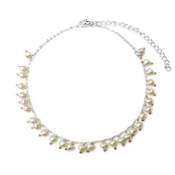 Choker Pérolas Coração