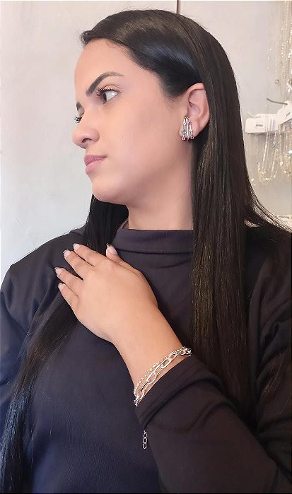 Pulseira Dupla Prata