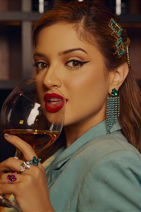 Grampo Strass Verde Esmeralda