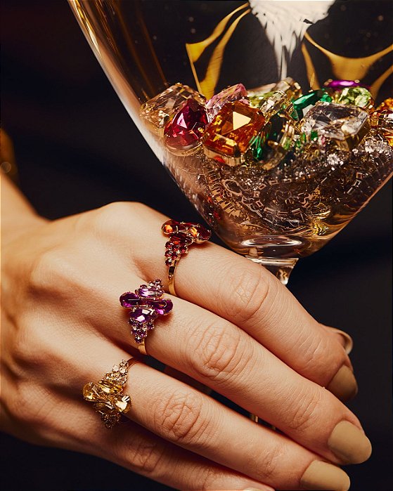 Anel Lumiere Strass Marsala
