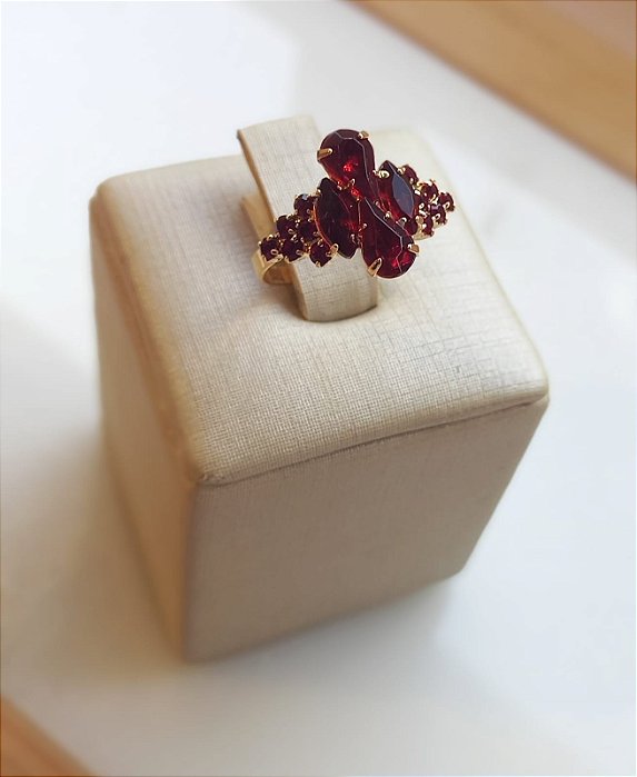 Anel Lumiere Strass Marsala