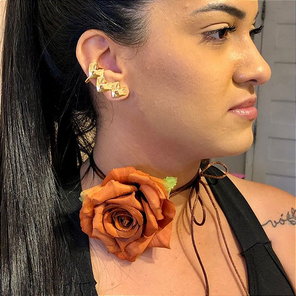 Brinco Ear Cuff Coração