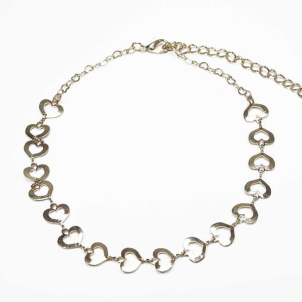Choker Coração Elos