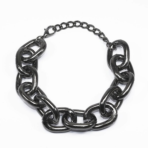 Pulseira Elos em Ródio Negro