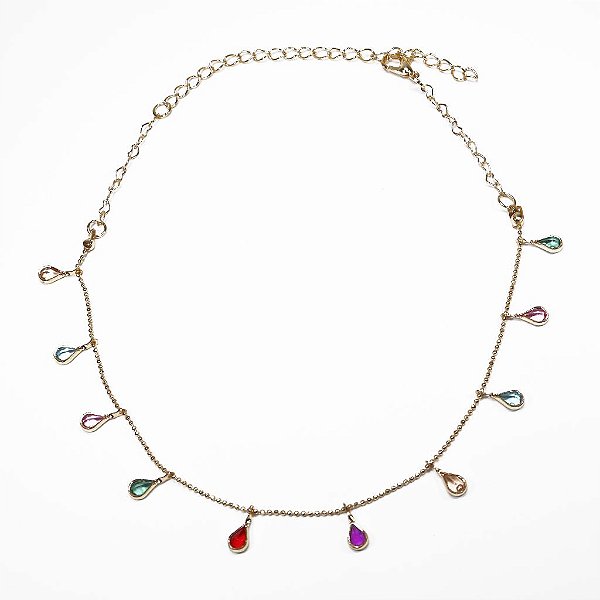 Choker Gotas Rainbow