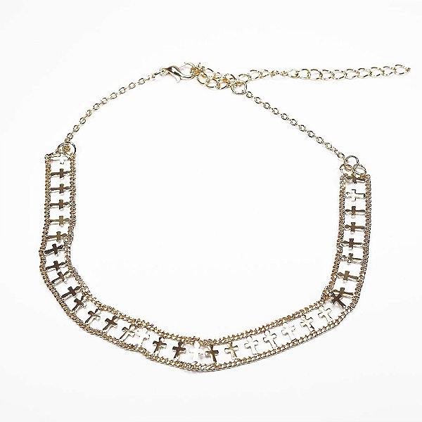 Choker Cruz Estruturada