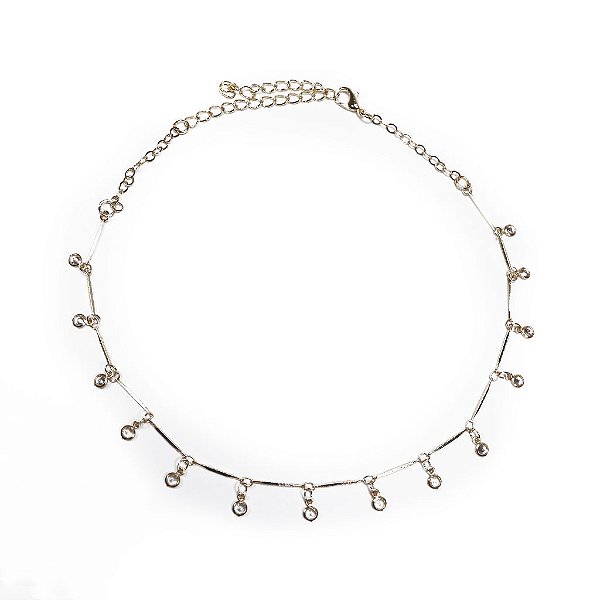 Choker Pingentes Ponto de Luz