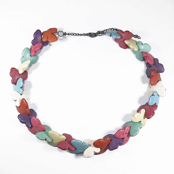 Colar Butterfly Rainbow