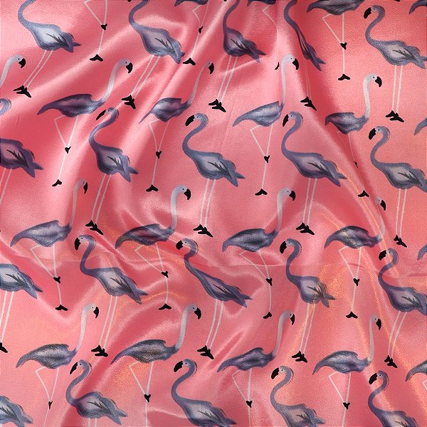 Lenço Rosa Flamingos