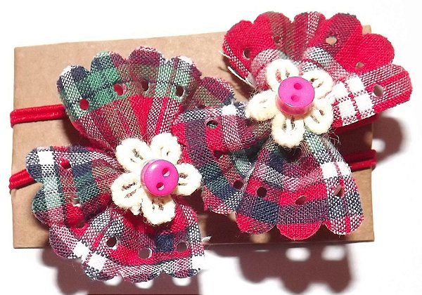 Elástico de cabelo com laço infantil