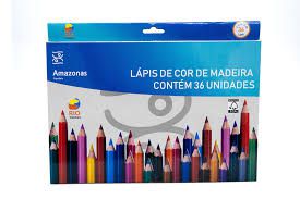 Caixa de lápis de cor - 36 cores