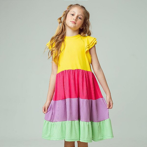 Vestido Infantil Colors