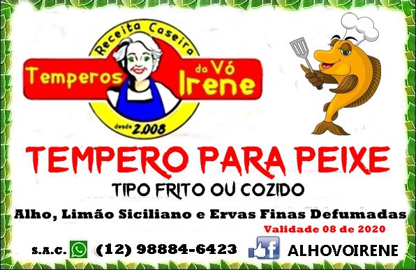 TEMPERO PARA PEIXE COM LIMÃO DESIDRATADO  Pote R$ 12  com 250 ml