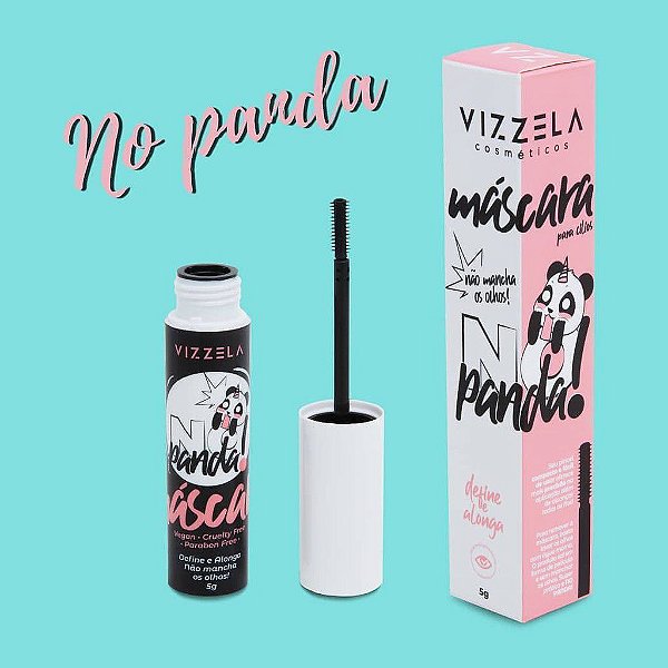 mascara para cilios no panda - vizzela