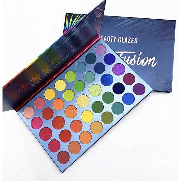 paleta de sombra color fusion importado - beauty glazed