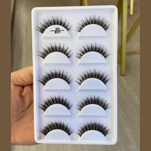 Cilios 3D E01 5 pares